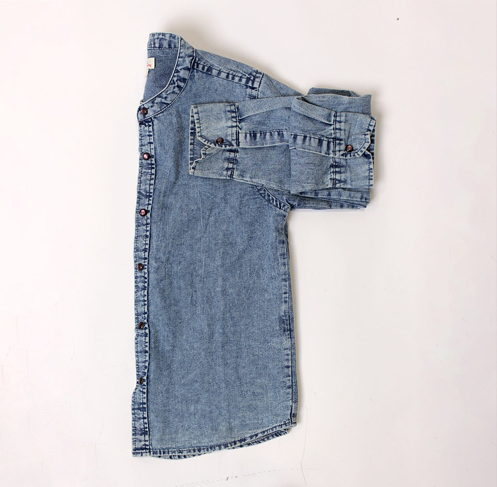 Chemise Jeans Boutons pressés